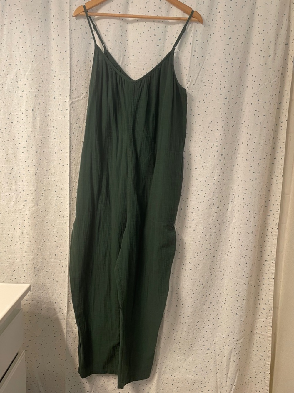 Dark Green Spaghetti Strap Jumpsuit